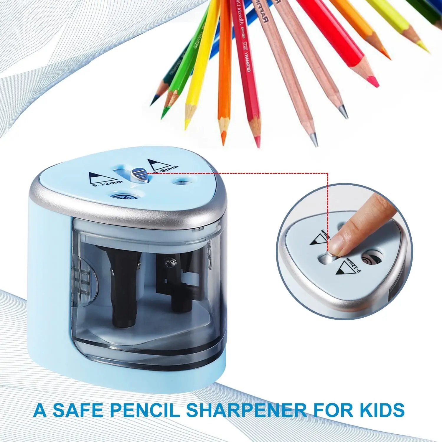 New Two-hole Electric Automatic Pencil Sharpener Switch Pencil Sharpener Home Office School Supplies Stationery Art New Two-hole Electric Automatic Pencil Sharpener Switch Pencil Sharpener Home Office School Supplies Stationery Art