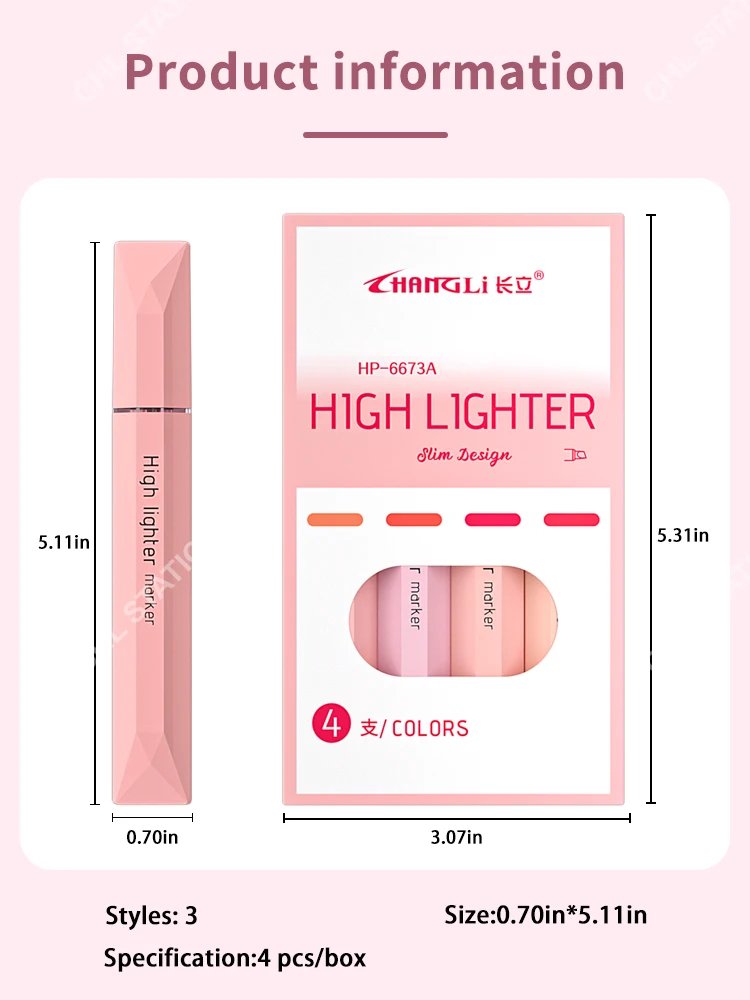 12 Colorful Highlighters, Quick Drying, Not Easy to Penetrate or Smudge, Suitable for Drawing Markers, Student Supplies and Gift