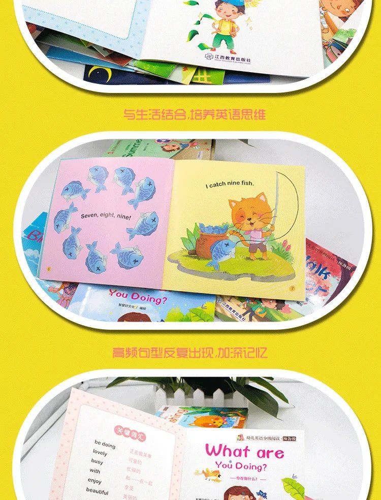 60 Books/Set Children's English Early Learning Picture Book Graded Reading Storybook Enlightenment Cognitive Tale Bedtime Story 60 Books/Set Children's English Early Learning Picture Book Graded Reading Storybook Enlightenment Cognitive Tale Bedtime Story