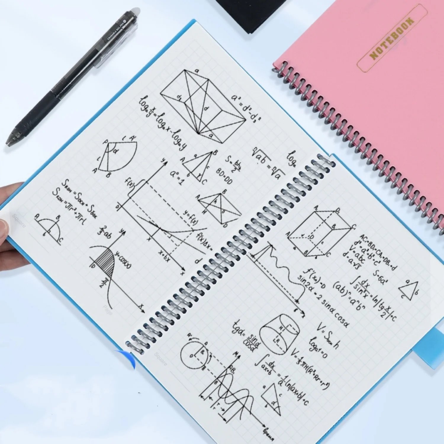 Wet - Erasable Notebook: Reusable Writing, Thickened Coil, Eco - Friendly Notepad for Office & Study, Water - Erasable, Sustaina