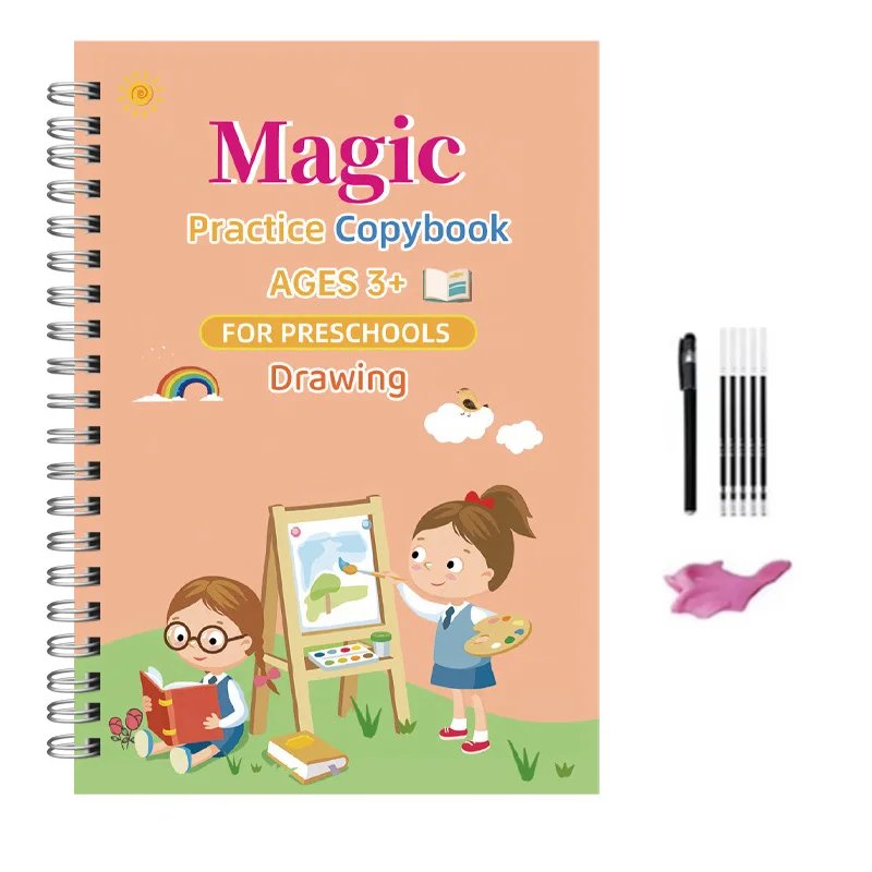 Calligraphy English Verison Free Wiping Children Reusable Writing Book Magic Practice Copybook Pen Preschools Kids Calligraphy English Verison Free Wiping Children Reusable Writing Book Magic Practice Copybook Pen Preschools Kids