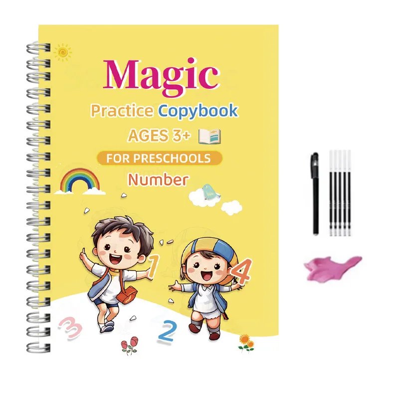 Calligraphy English Verison Free Wiping Children Reusable Writing Book Magic Practice Copybook Pen Preschools Kids Calligraphy English Verison Free Wiping Children Reusable Writing Book Magic Practice Copybook Pen Preschools Kids