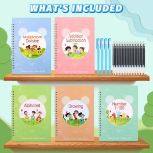 Grooved Magic Practice Copybook – Reusable Handwriting & Writing Practice Book for Preschoolers