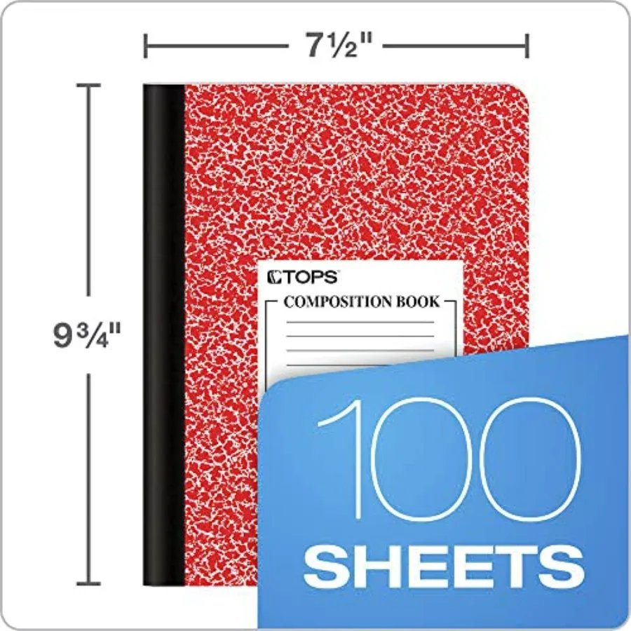 63794 Composition Book w/Hard Cover, Legal/Wide, 9 3/4 x 7 1/2, White, 100 Sheets 63794 Composition Book w/Hard Cover, Legal/Wide, 9 3/4 x 7 1/2, White, 100 Sheets