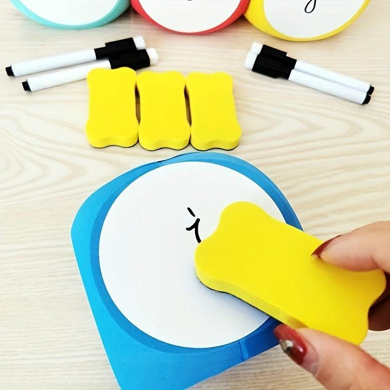 Erasable and Reusable EVA Whiteboard Dice Set with Eraser and Pen,Suitable for Math,English Skill Development Fun Classroom Prop Erasable and Reusable EVA Whiteboard Dice Set with Eraser and Pen,Suitable for Math,English Skill Development Fun Classroom Prop