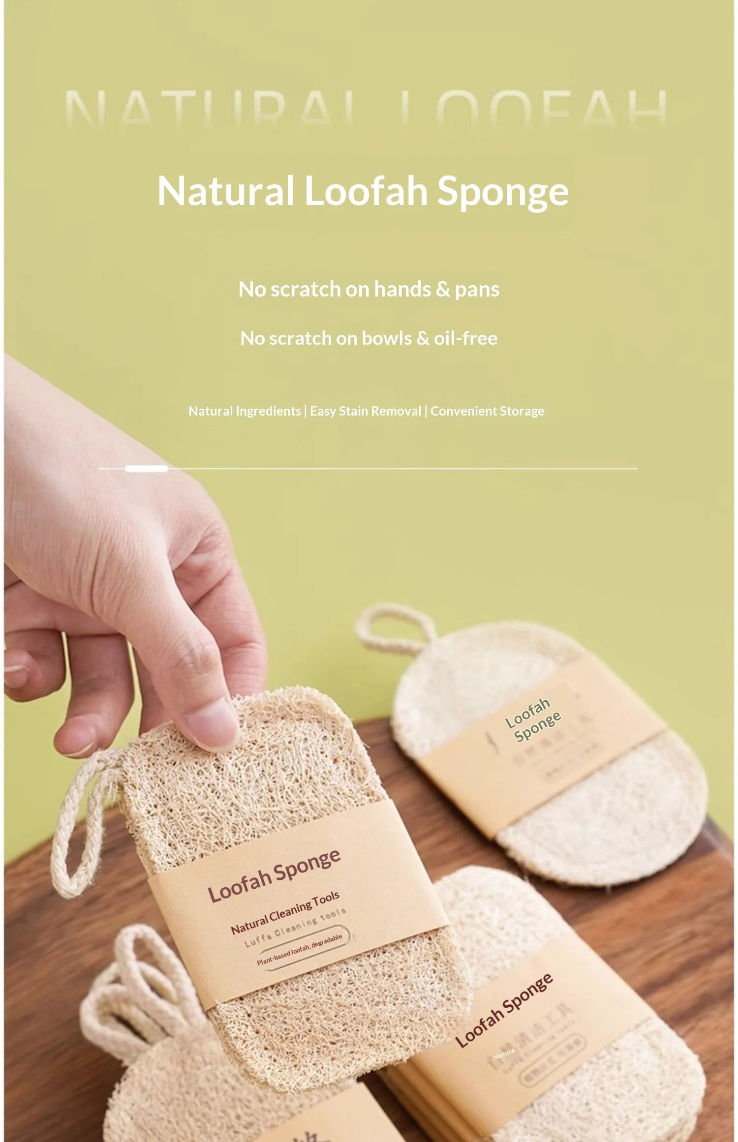 Thickened Natural Loofah Sponge Dish Washing Pad Eco Friendly Plant Fiber Reusable Oil Resistant Kitchen Scrubber Thickened Natural Loofah Sponge Dish Washing Pad Eco Friendly Plant Fiber Reusable Oil Resistant Kitchen Scrubber