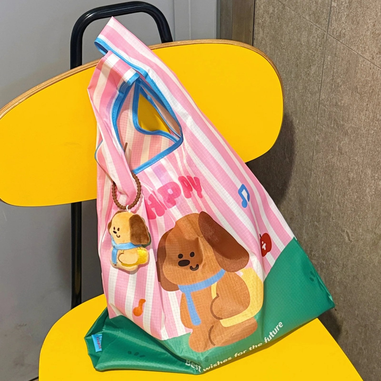 Cute Cartoon Shopping Bag Portable Folding Storage Bag Eco-Friendly Shopping Bag Waterproof Environmentally Friendly