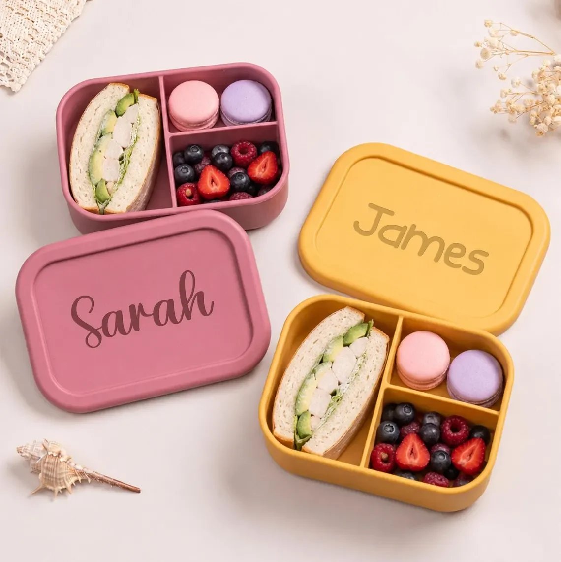 Personalized Kids Lunch Box with Name,Custom Silicone Bento Box, Lunch Box with Compartments,Back To School Gift Personalized Kids Lunch Box with Name,Custom Silicone Bento Box, Lunch Box with Compartments,Back To School Gift