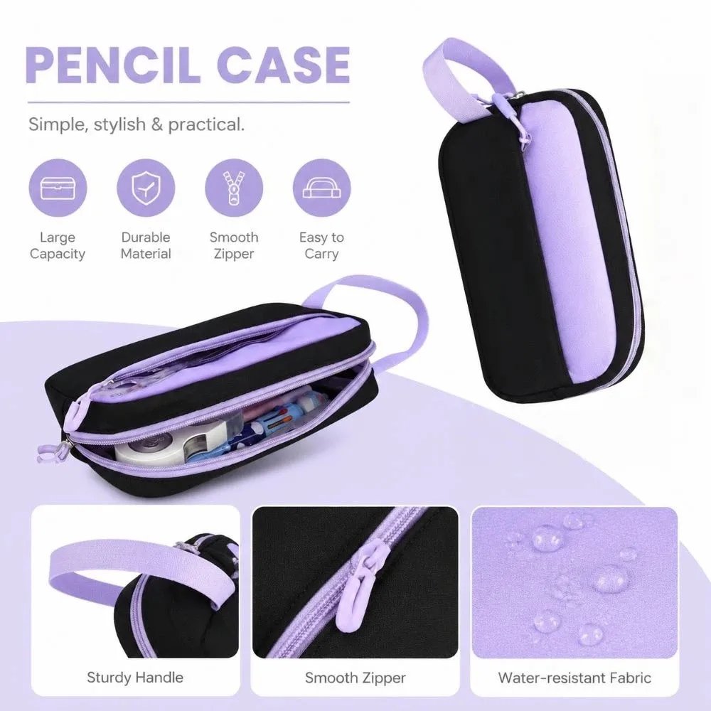 3PCS Cartoon Backpack,lunch Bag,Pencil Case Set Large Capacity Oxford Cloth Bow-knot Schoolbag Set Waterproof Lightweight 3PCS Cartoon Backpack,lunch Bag,Pencil Case Set Large Capacity Oxford Cloth Bow-knot Schoolbag Set Waterproof Lightweight