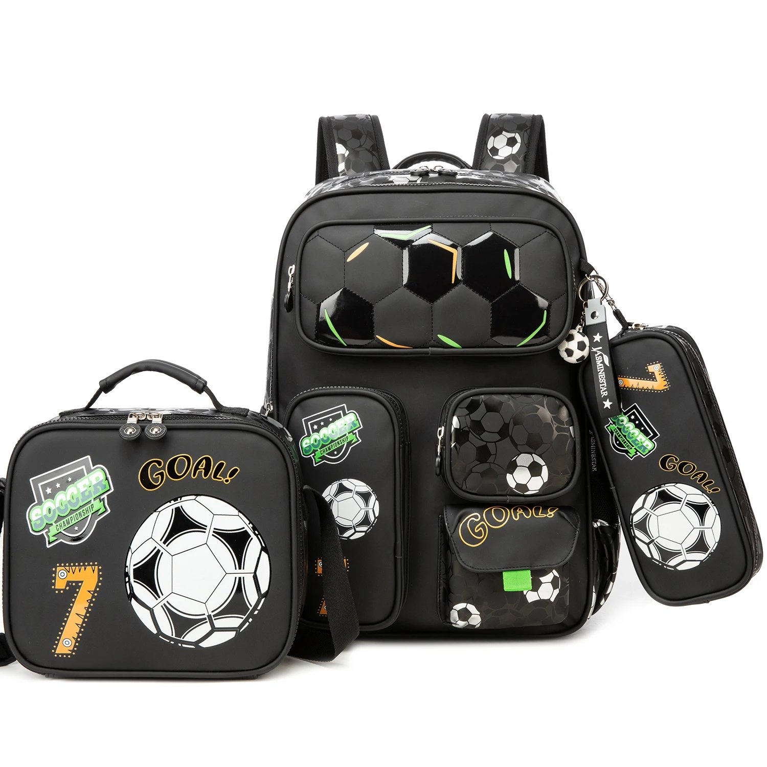 Boys' School Backpack with Lunch Box and Pencil Case - Ideal for Teens and Middle School Students
