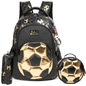 3 Pcs Boys' School Backpack