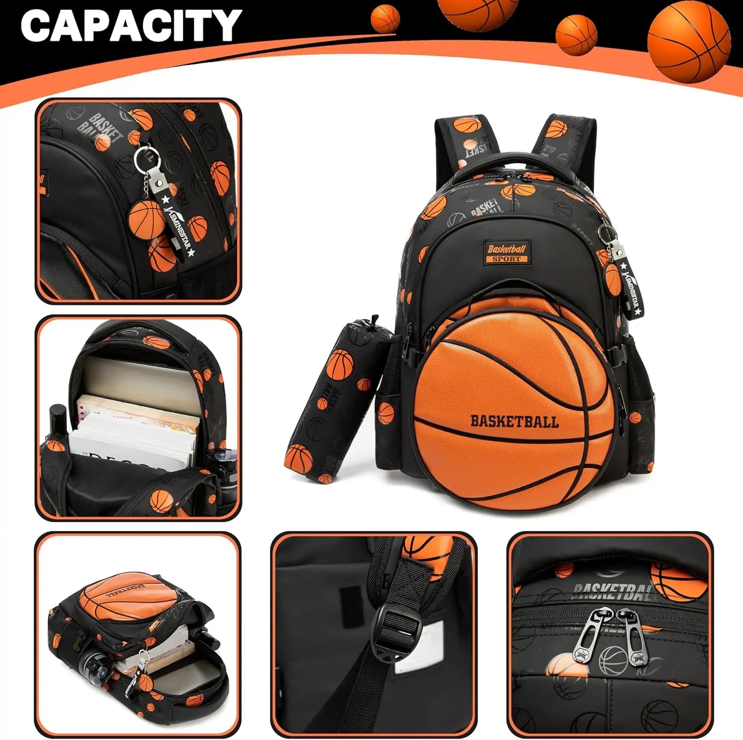 Boys' School Backpack with Lunch Box and Pencil Case - Ideal for Teens and Middle School Students