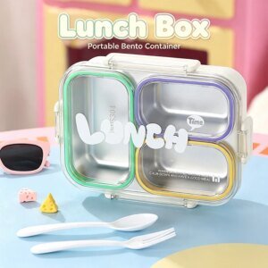 2/3 Grids Leakproof Stainless Steel LunchBox