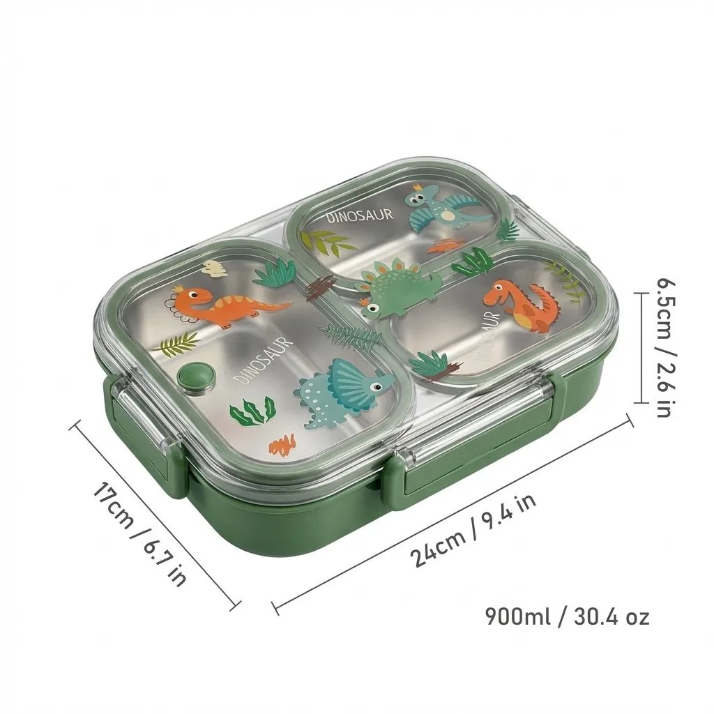 Green 900ml 3 Grids