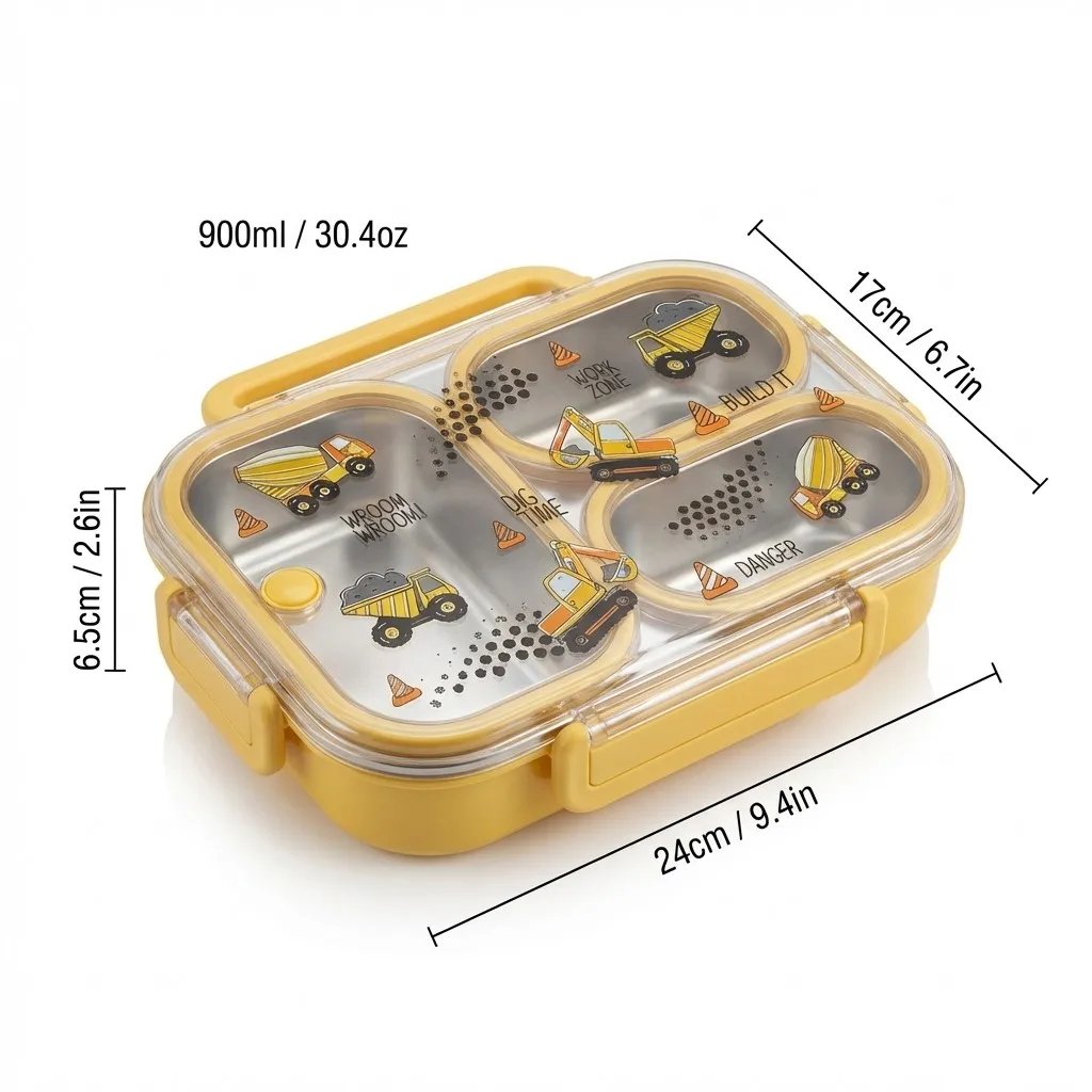 Yellow 900ml 3 Grids