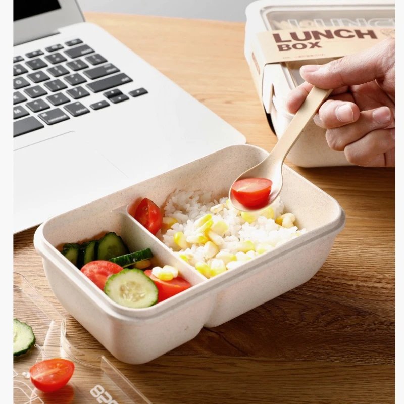 1Pc Microwave Lunch Box Eco-Friendly BPA Free Wheat Straw Portable Bento Box Kitchen Food Container Lunch Box Home Accessories 1Pc Microwave Lunch Box Eco-Friendly BPA Free Wheat Straw Portable Bento Box Kitchen Food Container Lunch Box Home Accessories