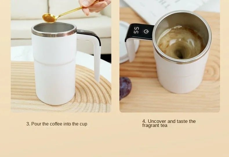 380ML Electric Coffee Self Mixing Mug IP67 Waterproof Coffee Stirring Mug USB Charging Digital Display Automatic Magnetic Cup 380ML Electric Coffee Self Mixing Mug IP67 Waterproof Coffee Stirring Mug USB Charging Digital Display Automatic Magnetic Cup