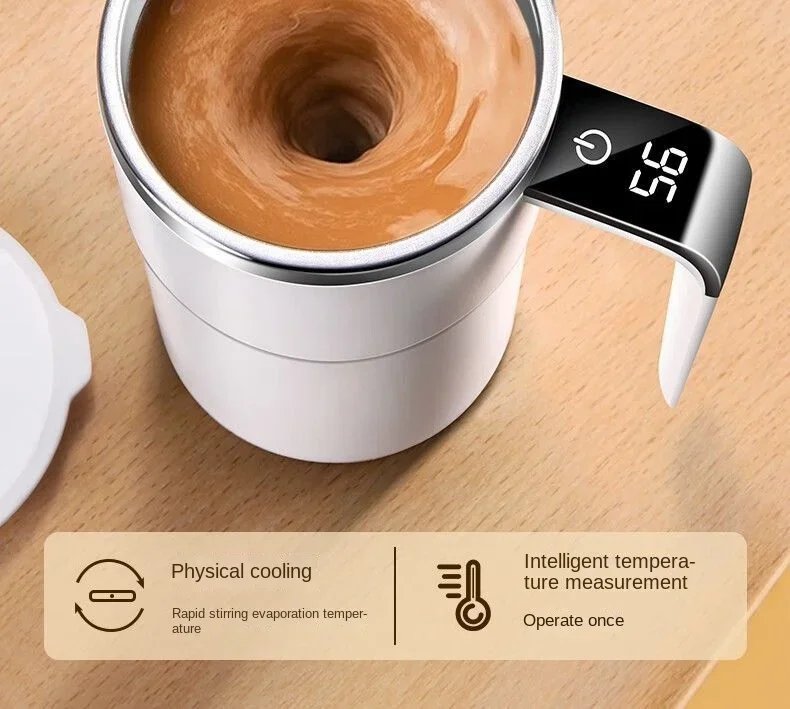 380ML Electric Coffee Self Mixing Mug IP67 Waterproof Coffee Stirring Mug USB Charging Digital Display Automatic Magnetic Cup 380ML Electric Coffee Self Mixing Mug IP67 Waterproof Coffee Stirring Mug USB Charging Digital Display Automatic Magnetic Cup