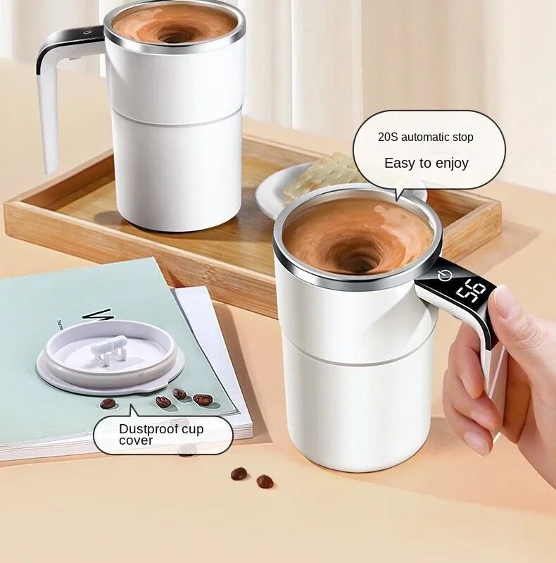 380ML Electric Coffee Self Mixing Mug IP67 Waterproof Coffee Stirring Mug USB Charging Digital Display Automatic Magnetic Cup 380ML Electric Coffee Self Mixing Mug IP67 Waterproof Coffee Stirring Mug USB Charging Digital Display Automatic Magnetic Cup
