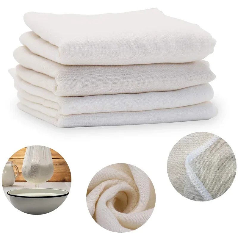 Cheese Cloths Hemmed Cheesecloth for Straining Reusable Cloth Strainer Muslin Cloth for Cooking Baking Juicing Cheese Cloths Hemmed Cheesecloth for Straining Reusable Cloth Strainer Muslin Cloth for Cooking Baking Juicing
