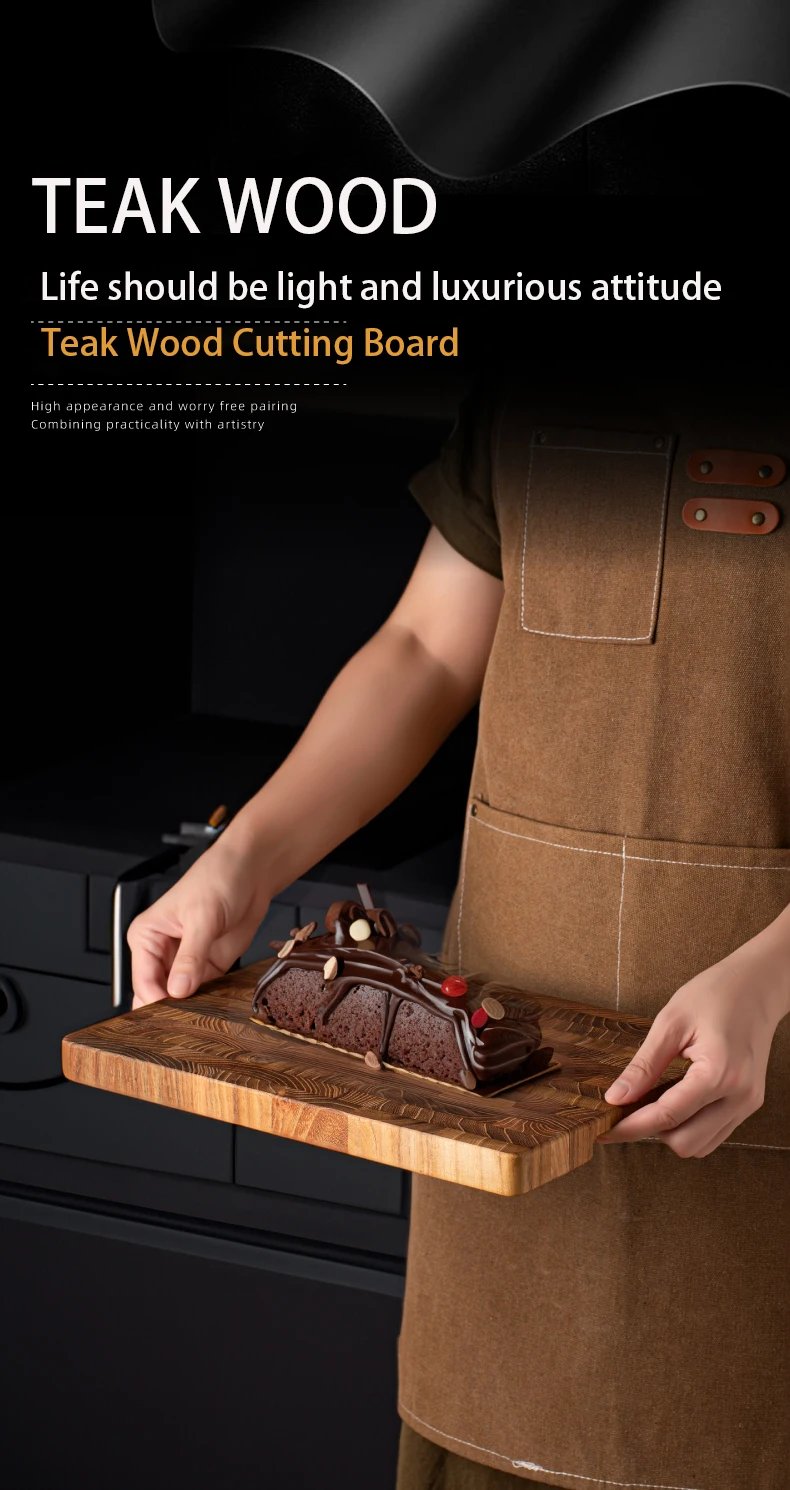 Large Size,High Quality Teak Wood Cutting Board:16.5*11.8 Inch/13.3*9.5 Inch,1 Inch Thick,Suitable For Christmas,Halloween Large Size,High Quality Teak Wood Cutting Board:16.5*11.8 Inch/13.3*9.5 Inch,1 Inch Thick,Suitable For Christmas,Halloween