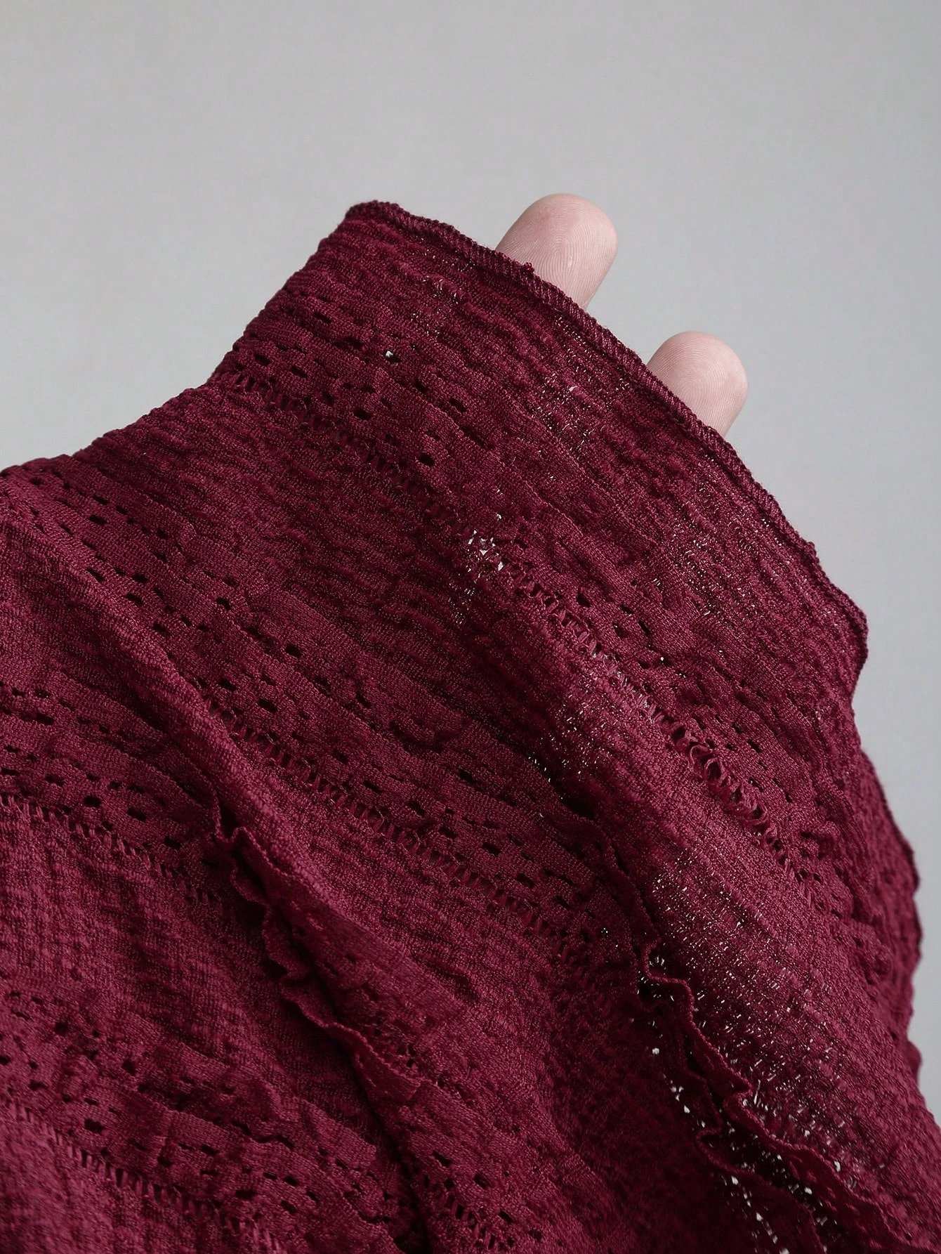 Women's Casual Textured Fabric Asymmetric Hem Flared Sleeves Blouse Commute Side Metal Decor One Shoulder Tops Spring/Fall 2026 Women's Casual Textured Fabric Asymmetric Hem Flared Sleeves Blouse Commute Side Metal Decor One Shoulder Tops Spring/Fall 2026