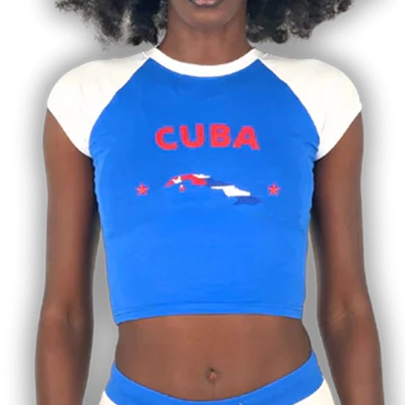 New Women's Clothing Summer Casual Sporty Clothes Short Sleeve Crew Neck T-shirt Crop Tops Graphic Embroidery Y2k Sexy Slim Fit New Women's Clothing Summer Casual Sporty Clothes Short Sleeve Crew Neck T-shirt Crop Tops Graphic Embroidery Y2k Sexy Slim Fit