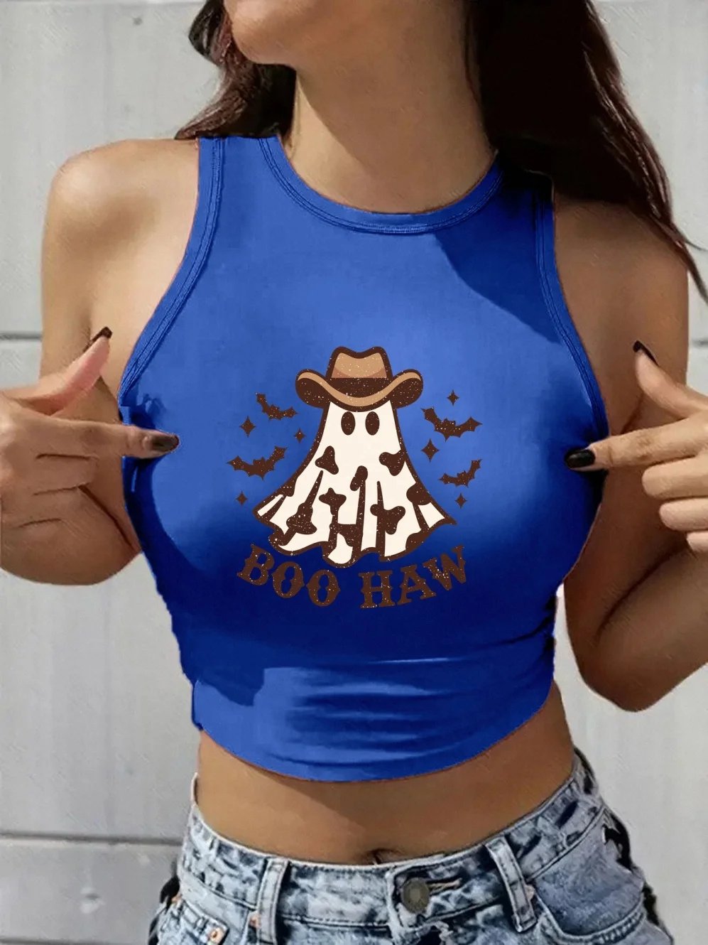 Hottie Women's Y2k Fashion Fall Summer Trendy Vest Halloween Cute Funny Print Design Sexy Short Top Cool Style Clothes for Woman Hottie Women's Y2k Fashion Fall Summer Trendy Vest Halloween Cute Funny Print Design Sexy Short Top Cool Style Clothes for Woman