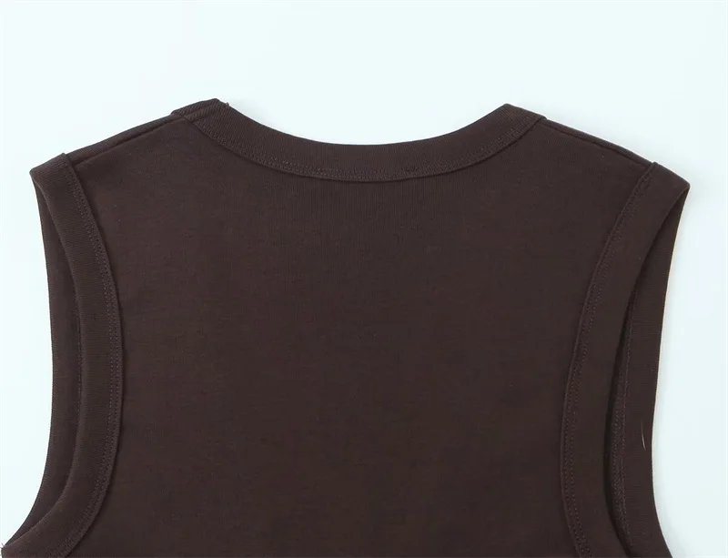 Women's Top 2026 Spring New Style Solid Color Sleeveless Sexy V-Neck Simple Slim Fit Top Casual Fashion Versatile