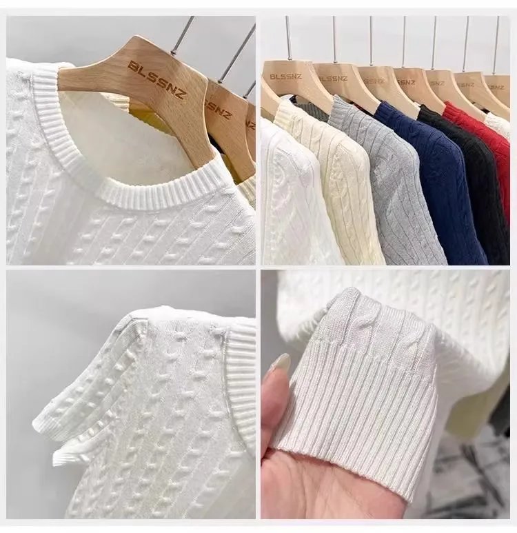 Zjaiss 2026 Summer Apricot O-Neck Women's Short Sleeve Knit Top Twist Slim Fit Short T-Shirt Trendy Solid Color Versatile Tee Zjaiss 2026 Summer Apricot O-Neck Women's Short Sleeve Knit Top Twist Slim Fit Short T-Shirt Trendy Solid Color Versatile Tee