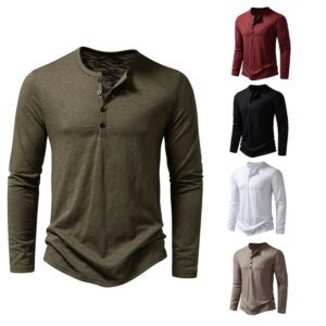 Men's Cotton Long-Sleeve T-Shirt