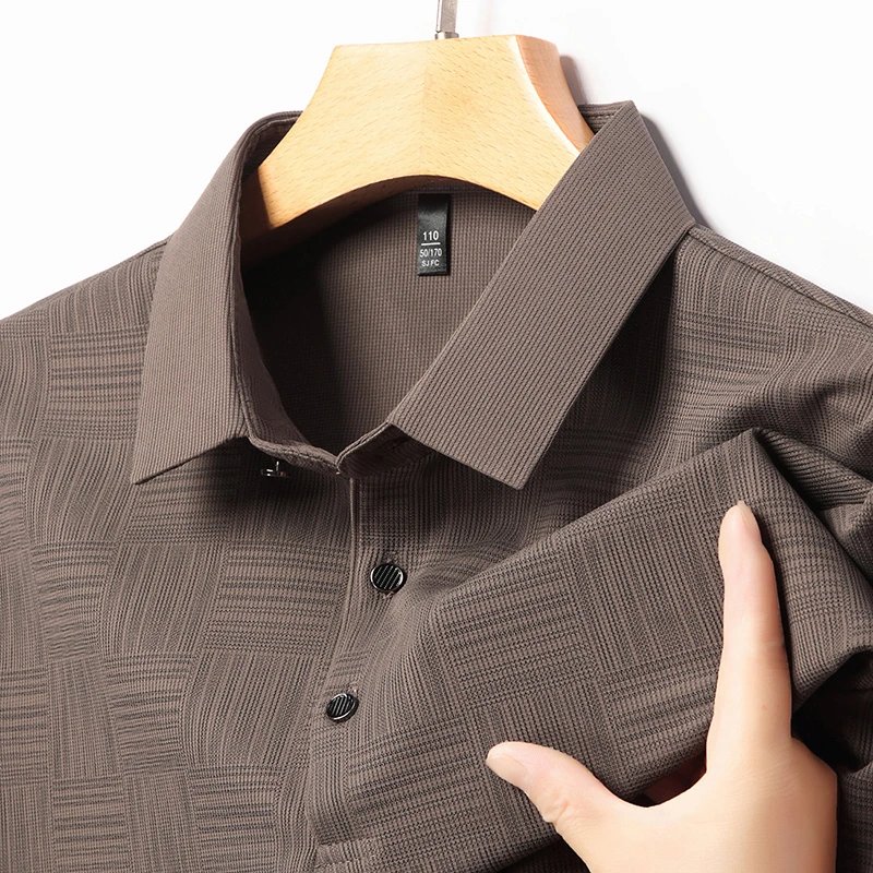 2026 Men's New Printed Business Casual Short sleeved POLO Shirt Fashion Short sleeved Comfortable and Breathable Top 2026 Men's New Printed Business Casual Short sleeved POLO Shirt Fashion Short sleeved Comfortable and Breathable Top
