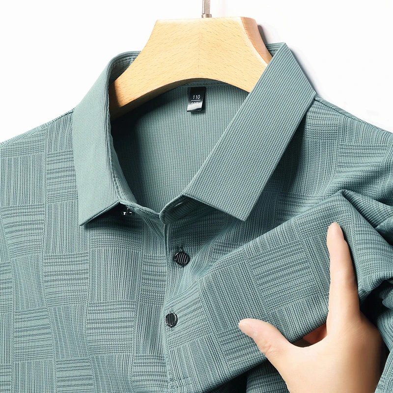 2026 Men's New Printed Business Casual Short sleeved POLO Shirt Fashion Short sleeved Comfortable and Breathable Top 2026 Men's New Printed Business Casual Short sleeved POLO Shirt Fashion Short sleeved Comfortable and Breathable Top