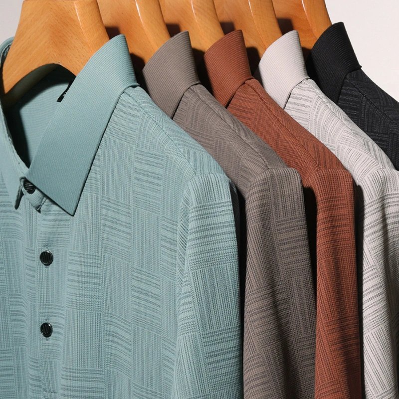 2026 Men's New Printed Business Casual Short sleeved POLO Shirt Fashion Short sleeved Comfortable and Breathable Top 2026 Men's New Printed Business Casual Short sleeved POLO Shirt Fashion Short sleeved Comfortable and Breathable Top