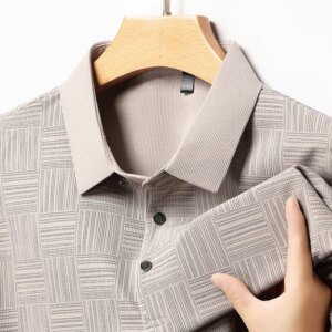 New Printed Men's Short-sleeved Polo