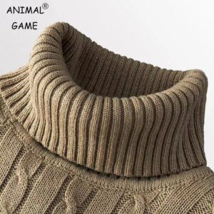 Men's Rollneck Knitted Sweater