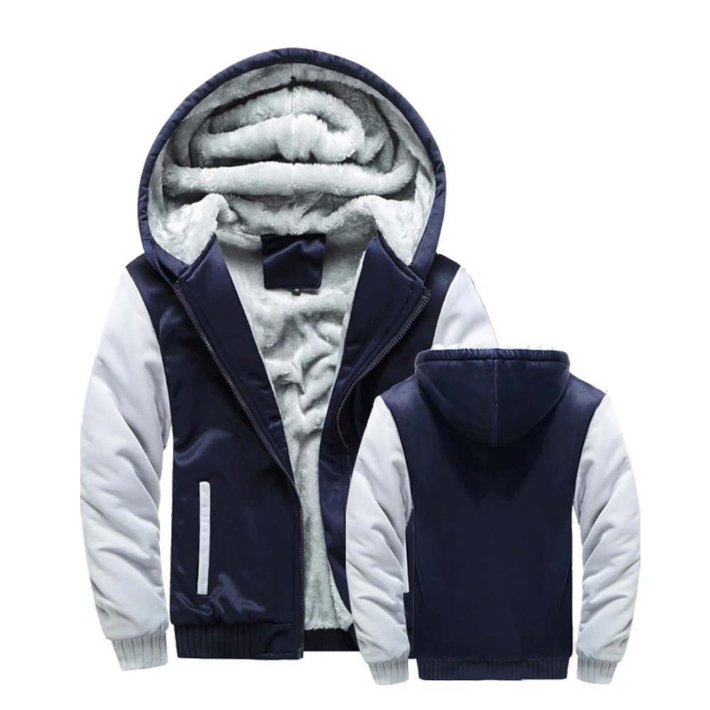 Men's Winter Jackets Thick Warm Jacket Brand Sportswear Coat Pants Solid Color Fleece Zipper Hooded Long Sleeved Male Outerwear Men's Winter Jackets Thick Warm Jacket Brand Sportswear Coat Pants Solid Color Fleece Zipper Hooded Long Sleeved Male Outerwear