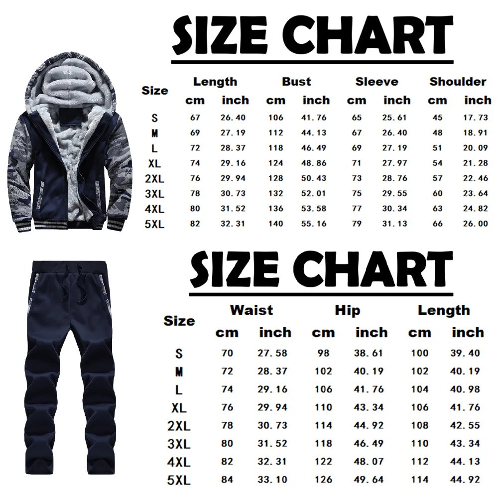 Men's Winter Jackets Thick Warm Jacket Brand Sportswear Coat Pants Solid Color Fleece Zipper Hooded Long Sleeved Male Outerwear Men's Winter Jackets Thick Warm Jacket Brand Sportswear Coat Pants Solid Color Fleece Zipper Hooded Long Sleeved Male Outerwear