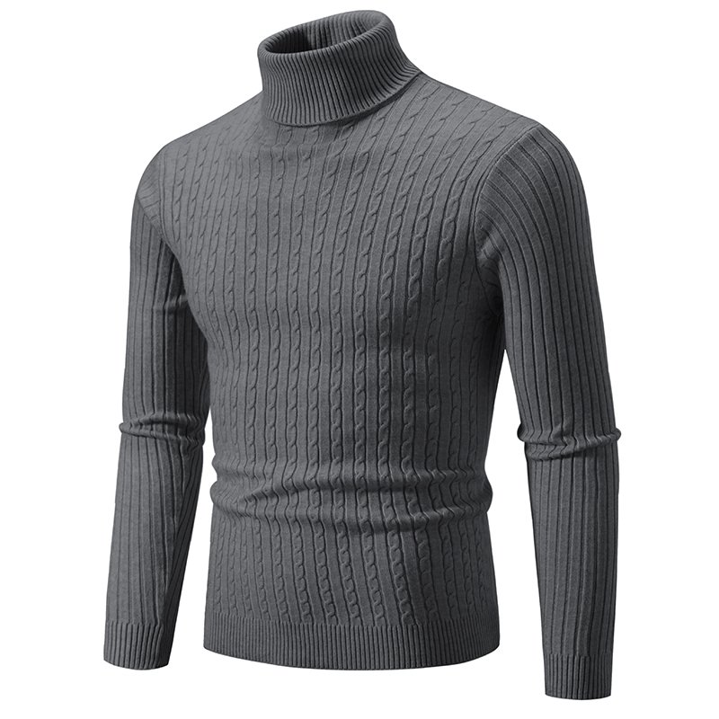 New Men's High Neck Sweater Solid Color Pullover Knitted Warm Casual Turtleneck Sweatwear Woolen Mens Winter Outdoor Tops New Men's High Neck Sweater Solid Color Pullover Knitted Warm Casual Turtleneck Sweatwear Woolen Mens Winter Outdoor Tops