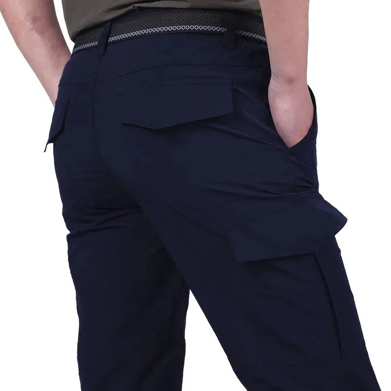 Men's Summer Tactical Cargo Pants Lightweight Casual Waterproof Trousers Casual Pants Wear-resisting Multi-pocket Outdoor Hiking Men's Summer Tactical Cargo Pants Lightweight Casual Waterproof Trousers Casual Pants Wear-resisting Multi-pocket Outdoor Hiking