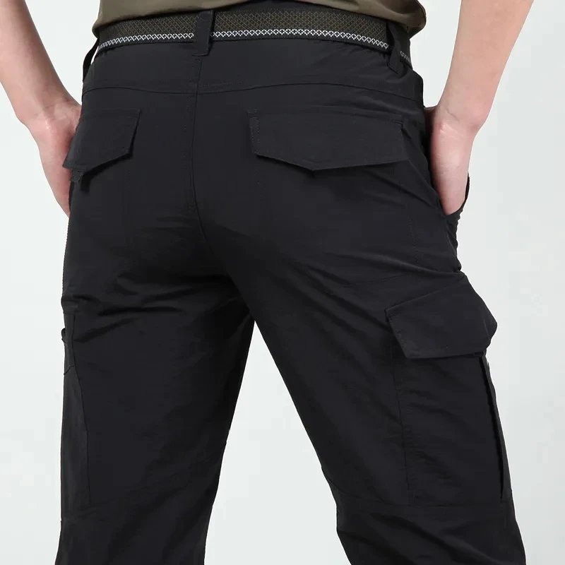 Men's Summer Tactical Cargo Pants Lightweight Casual Waterproof Trousers Casual Pants Wear-resisting Multi-pocket Outdoor Hiking Men's Summer Tactical Cargo Pants Lightweight Casual Waterproof Trousers Casual Pants Wear-resisting Multi-pocket Outdoor Hiking
