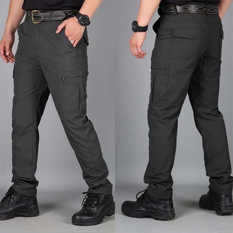 Men's Summer Tactical Cargo Pants Lightweight Casual Waterproof Trousers Casual Pants Wear-resisting Multi-pocket Outdoor Hiking Men's Summer Tactical Cargo Pants Lightweight Casual Waterproof Trousers Casual Pants Wear-resisting Multi-pocket Outdoor Hiking