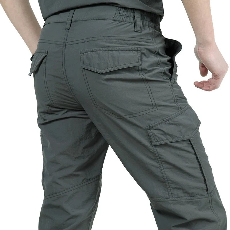 Men's Summer Tactical Cargo Pants Lightweight Casual Waterproof Trousers Casual Pants Wear-resisting Multi-pocket Outdoor Hiking Men's Summer Tactical Cargo Pants Lightweight Casual Waterproof Trousers Casual Pants Wear-resisting Multi-pocket Outdoor Hiking
