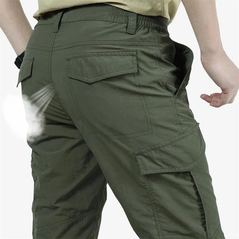 Men's Summer Tactical Cargo Pants Lightweight Casual Waterproof Trousers Casual Pants Wear-resisting Multi-pocket Outdoor Hiking Men's Summer Tactical Cargo Pants Lightweight Casual Waterproof Trousers Casual Pants Wear-resisting Multi-pocket Outdoor Hiking