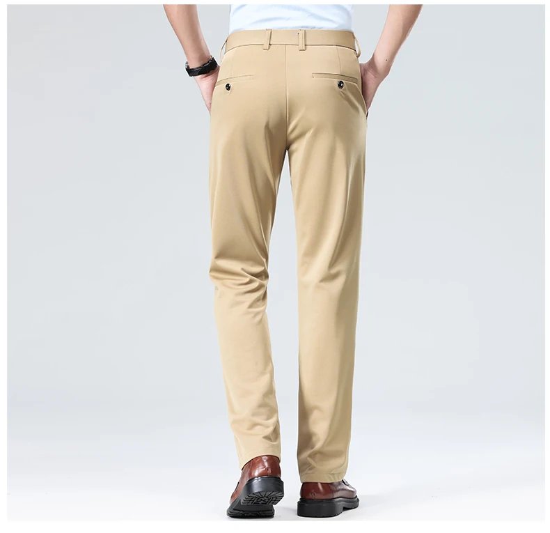 29-42 Men's Summer Thin Fashion Business Casual Suit Pants Long Pants Men's Elastic Straight Sleeve Formal Pants Plus Size 28-40 29-42 Men's Summer Thin Fashion Business Casual Suit Pants Long Pants Men's Elastic Straight Sleeve Formal Pants Plus Size 28-40