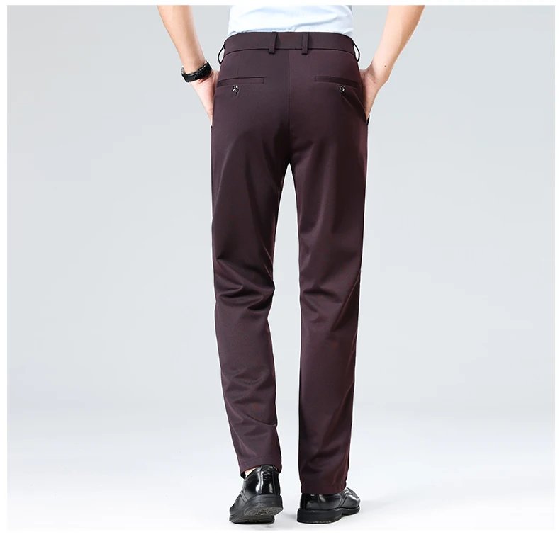 29-42 Men's Summer Thin Fashion Business Casual Suit Pants Long Pants Men's Elastic Straight Sleeve Formal Pants Plus Size 28-40 29-42 Men's Summer Thin Fashion Business Casual Suit Pants Long Pants Men's Elastic Straight Sleeve Formal Pants Plus Size 28-40