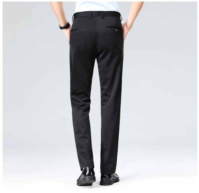 29-42 Men's Summer Thin Fashion Business Casual Suit Pants Long Pants Men's Elastic Straight Sleeve Formal Pants Plus Size 28-40 29-42 Men's Summer Thin Fashion Business Casual Suit Pants Long Pants Men's Elastic Straight Sleeve Formal Pants Plus Size 28-40