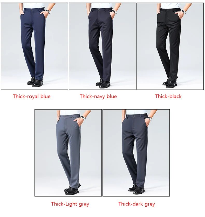 29-42 Men's Summer Thin Fashion Business Casual Suit Pants Long Pants Men's Elastic Straight Sleeve Formal Pants Plus Size 28-40 29-42 Men's Summer Thin Fashion Business Casual Suit Pants Long Pants Men's Elastic Straight Sleeve Formal Pants Plus Size 28-40