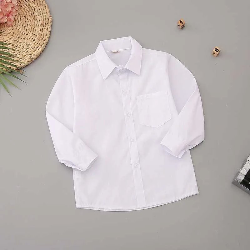 Baby Toddler Teenage Clothes School Uniform Shirts White Long Sleeve Short Sleeve Turn-down Collar Kids Shirt For Children Tops Baby Toddler Teenage Clothes School Uniform Shirts White Long Sleeve Short Sleeve Turn-down Collar Kids Shirt For Children Tops
