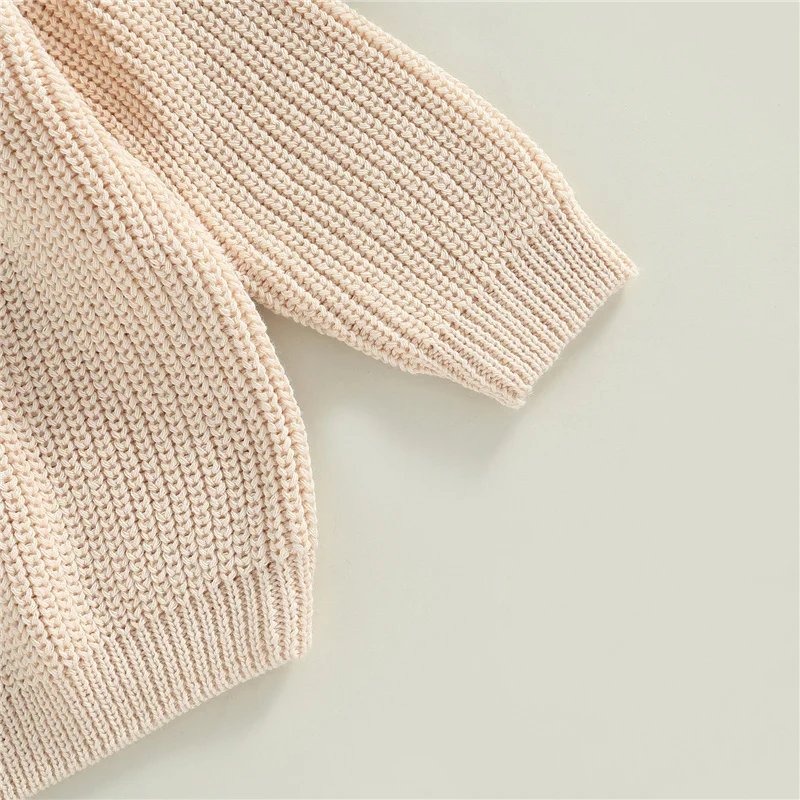 Suefunskry Newborn Baby Girl Boy Knitted Long Sleeve Autumn Winter Sweater Solid Loose Pullover Casual Tops Kids Clothes 3M-5Y Suefunskry Newborn Baby Girl Boy Knitted Long Sleeve Autumn Winter Sweater Solid Loose Pullover Casual Tops Kids Clothes 3M-5Y